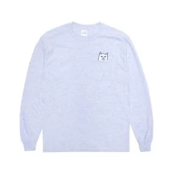 RIPNDIP Lord Nermal Long Sleeve (Ash Heather)