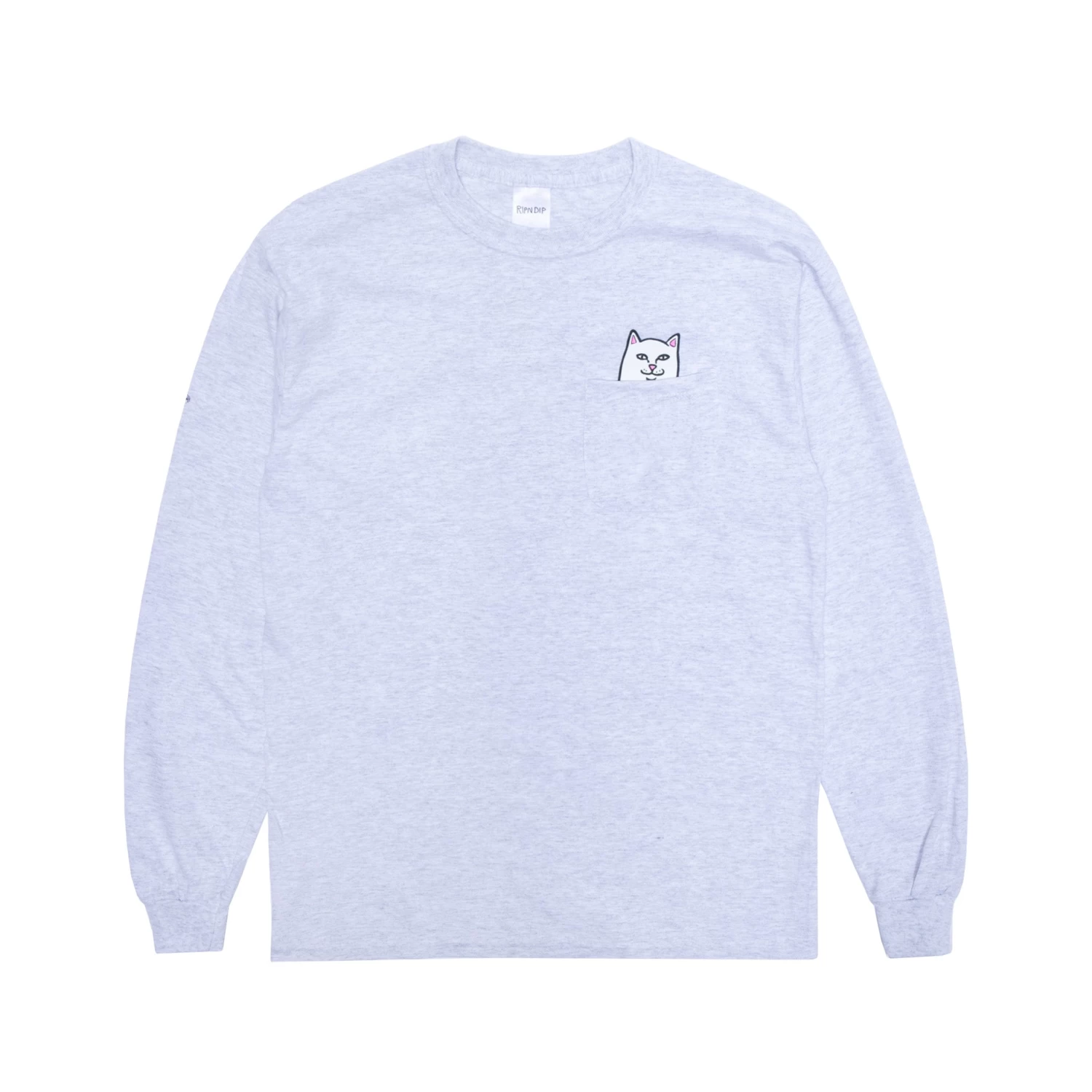 RIPNDIP Lord Nermal Long Sleeve (Ash Heather) 1 RIPNDIP Lord Nermal Long Sleeve (Ash Heather)