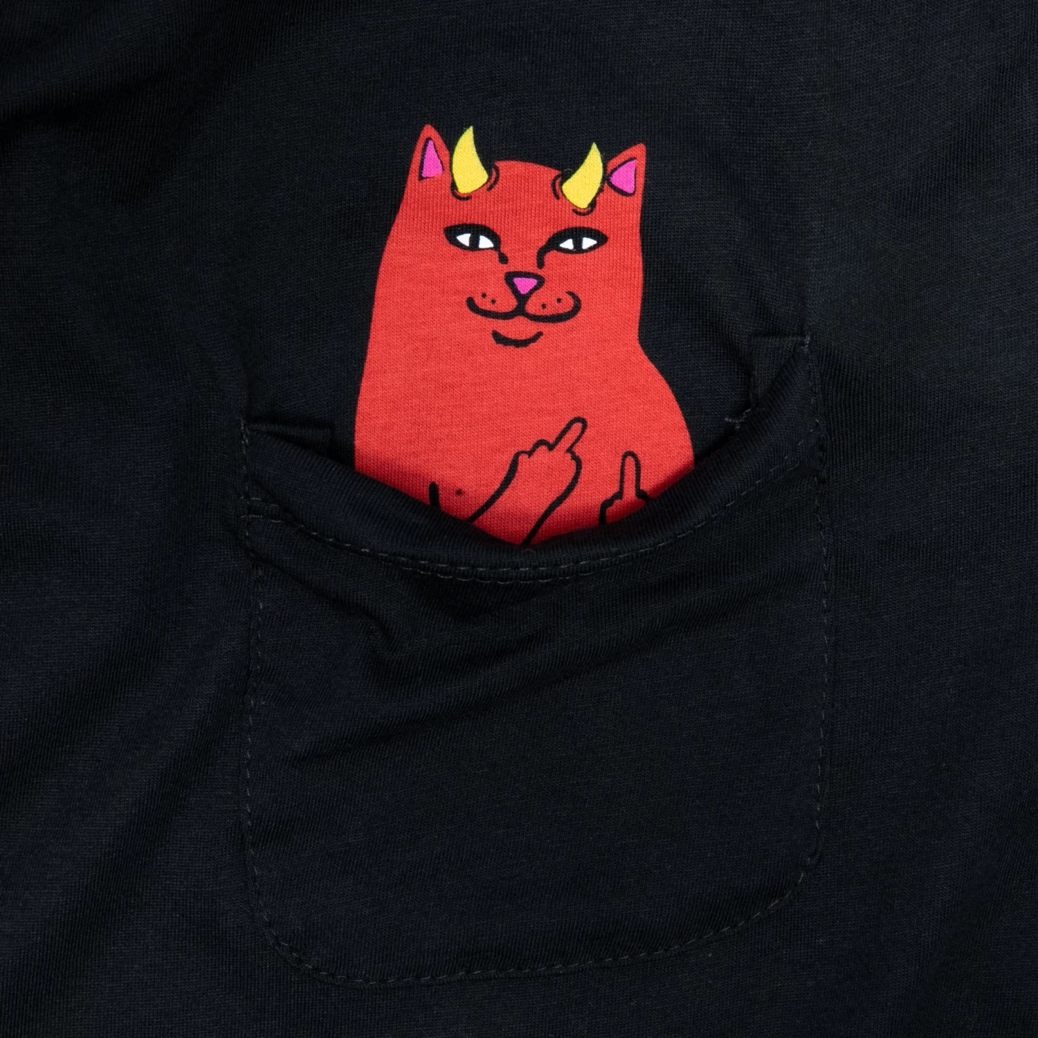 RIPNDIP Lord Devil Pocket Tee (Black) 3 RIPNDIP Lord Devil Pocket Tee (Black) - Image 3