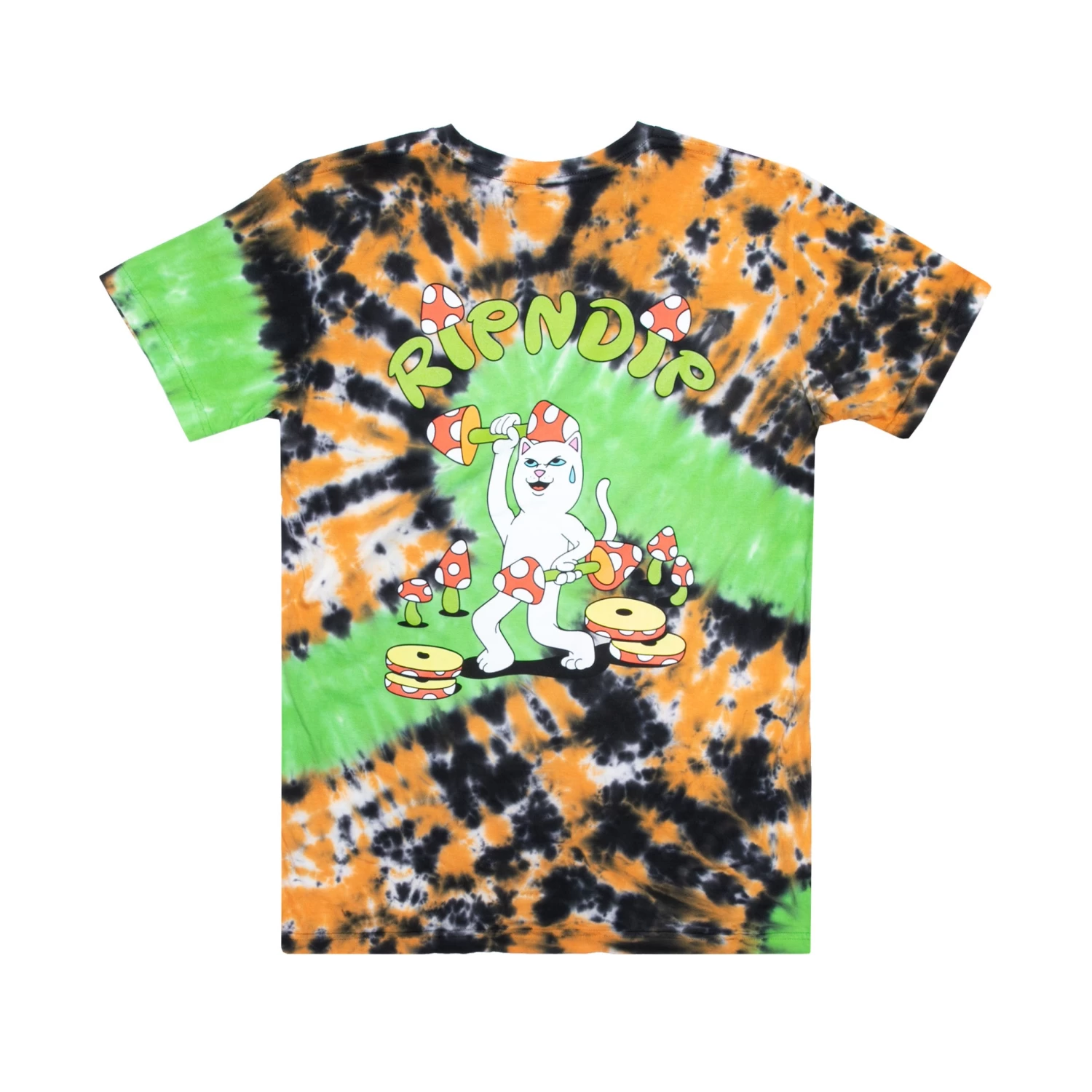 RIPNDIP Do You Even Lift Tee (Neon/Black/Orange Loop Dye) 1 RIPNDIP Do You Even Lift Tee (Neon/Black/Orange Loop Dye)