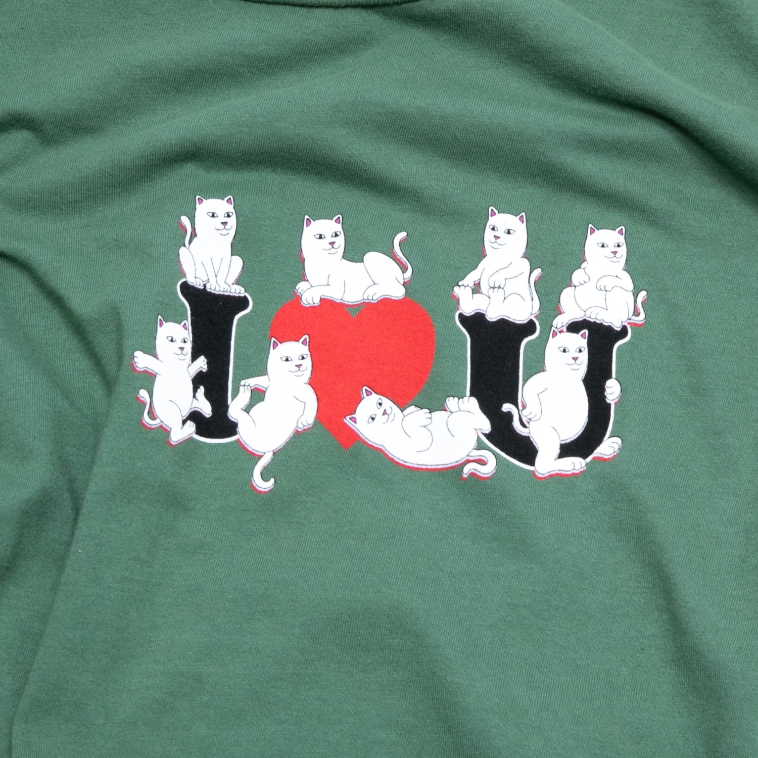 RIPNDIP I Heart U Tee (Olive) 3 RIPNDIP I Heart U Tee (Olive) - Image 3