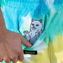 RIPNDIP Prisma Sweatshorts (Teal Rainbow Dye) 8 RIPNDIP Prisma Sweatshorts (Teal Rainbow Dye) -Urban Fashion Shop Spring22outsidehover 0004 027A3033