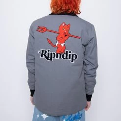 RIPNDIP Devil Baby Button Down Jacket (Charcoal) 9 RIPNDIP Devil Baby Button Down Jacket (Charcoal) -Urban Fashion Shop Spring232048x2048 0001 Ecomripndip 270
