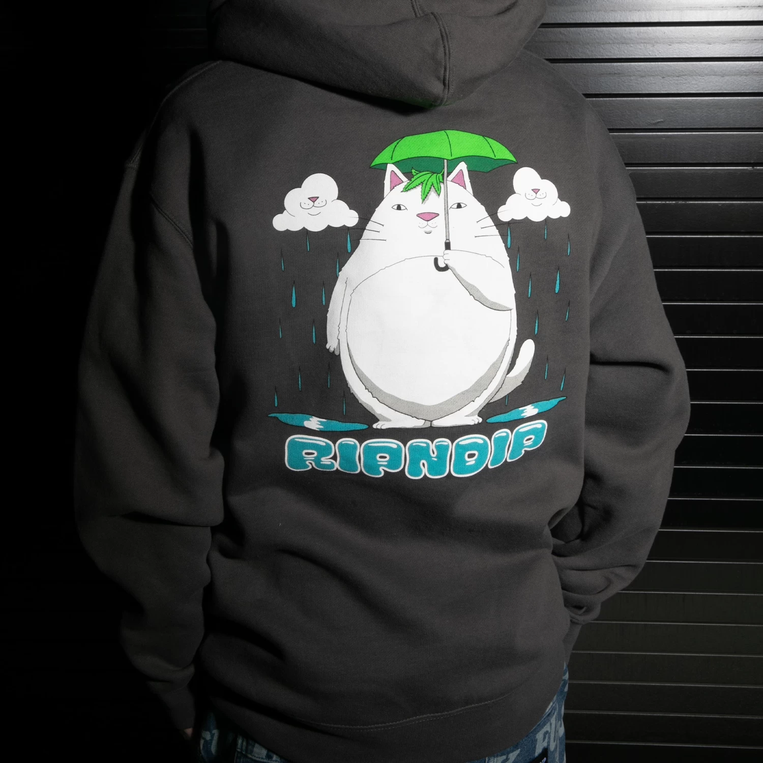 RIPNDIP Splish Splash Hoodie (Charcoal) 5 RIPNDIP Splish Splash Hoodie (Charcoal) - Image 5