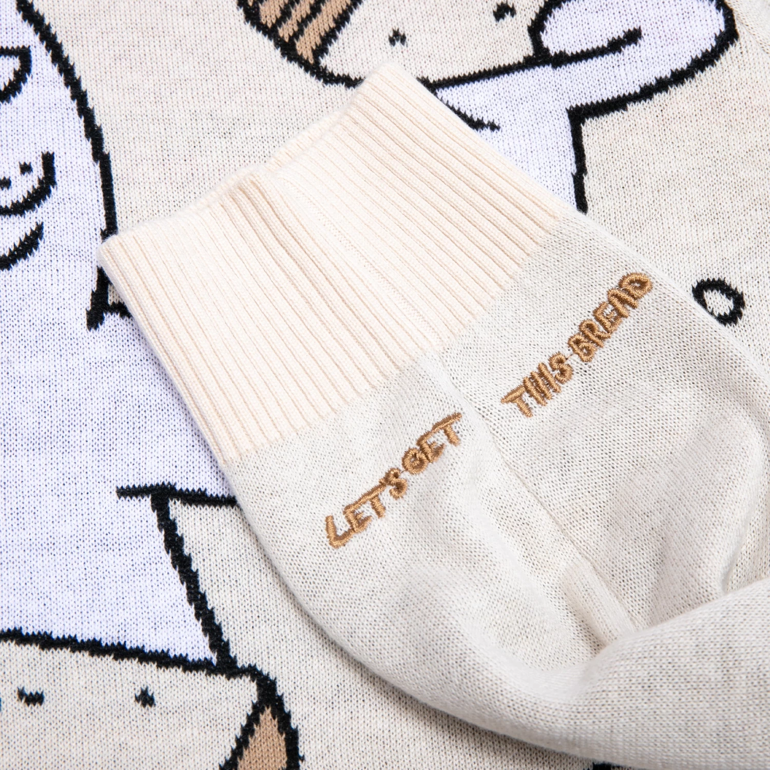 RIPNDIP Lets Get This Bread Knit Sweater (Natural) 5 RIPNDIP Lets Get This Bread Knit Sweater (Natural) - Image 5