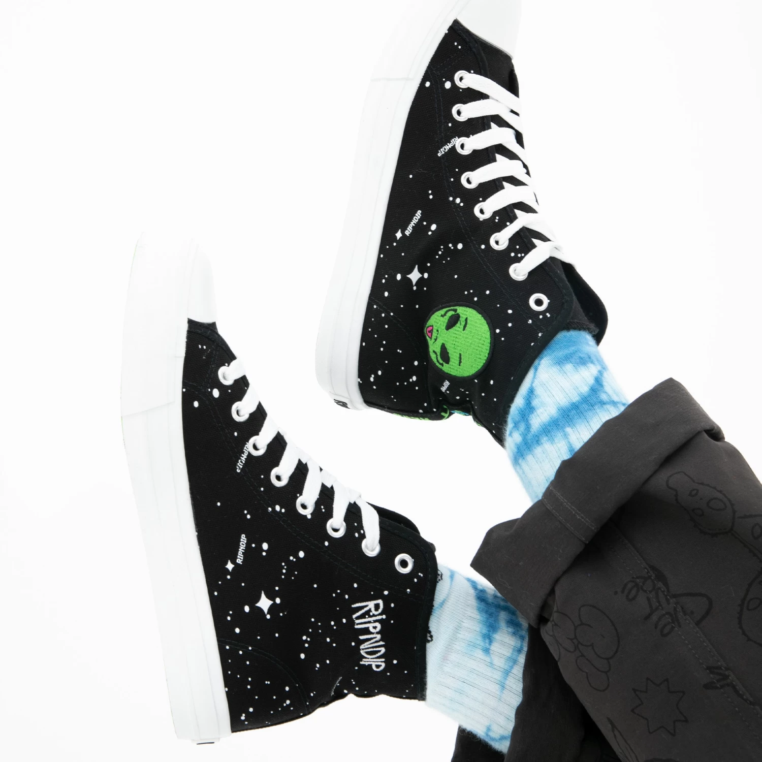 RIPNDIP We Out Here High Top Shoe (Black) 2 RIPNDIP We Out Here High Top Shoe (Black) - Image 2