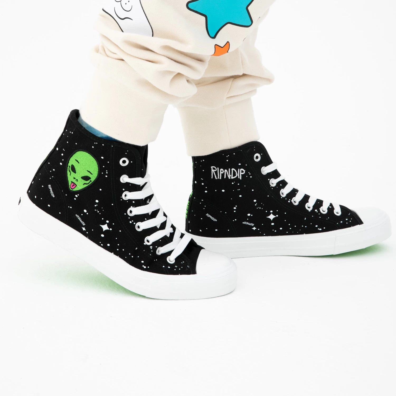 RIPNDIP We Out Here High Top Shoe (Black) 3 RIPNDIP We Out Here High Top Shoe (Black) - Image 3