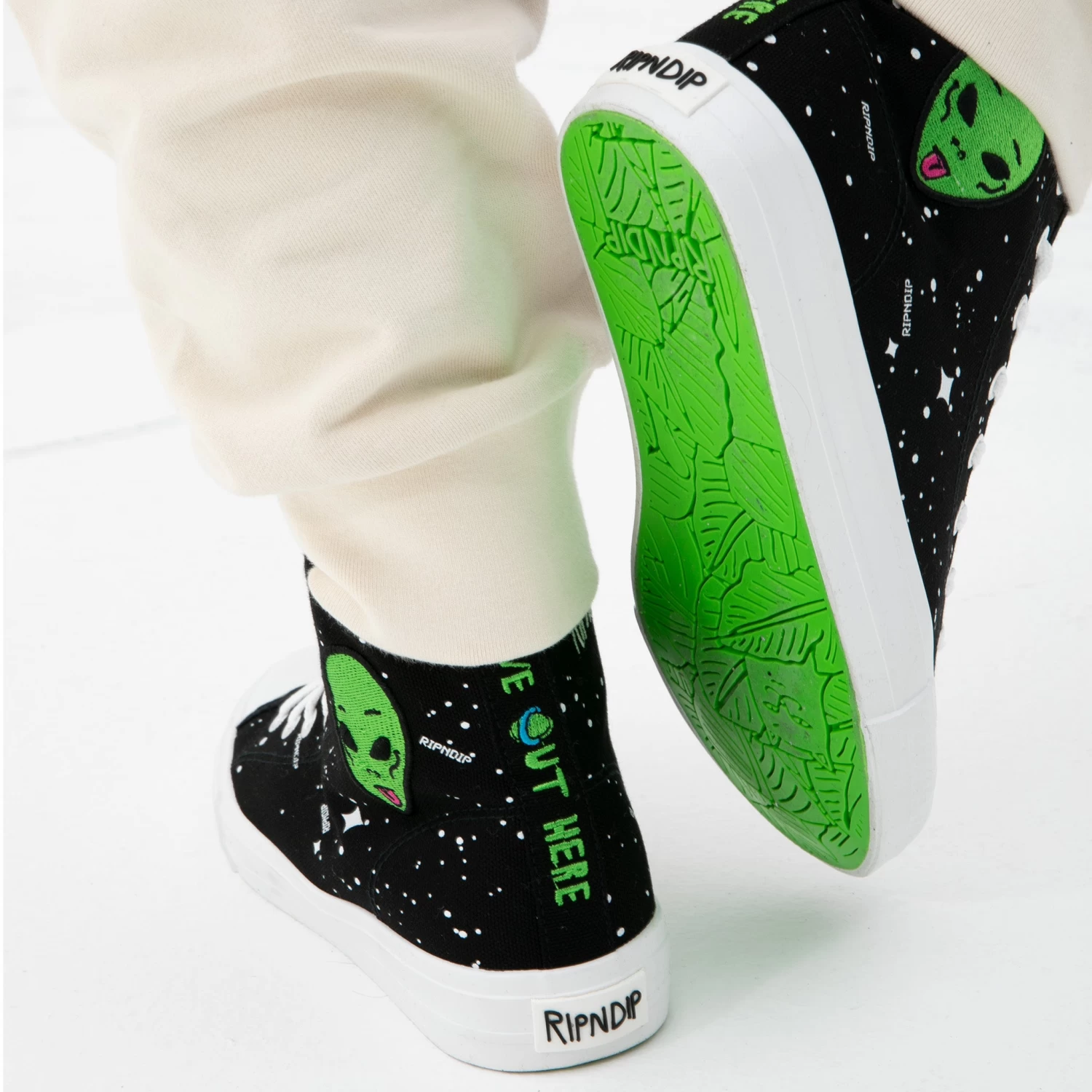 RIPNDIP We Out Here High Top Shoe (Black) 4 RIPNDIP We Out Here High Top Shoe (Black) - Image 4