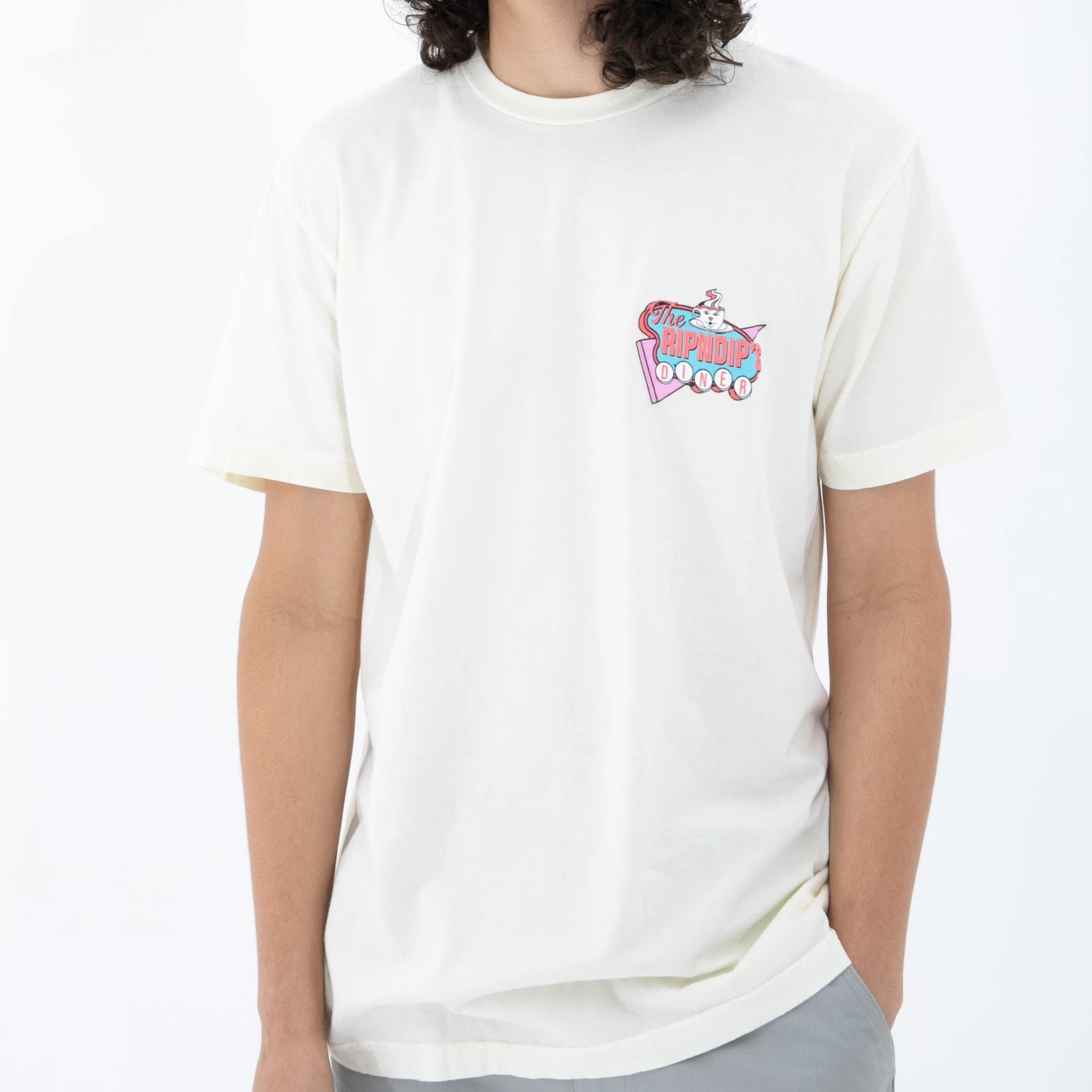 RIPNDIP Nerms Diner Tee (Natural) 2 RIPNDIP Nerms Diner Tee (Natural) - Image 2