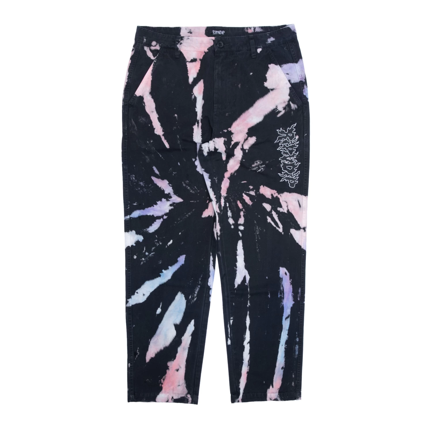 RIPNDIP Blaze Pants (Black/Peach/Purple Tie Dye) 1 RIPNDIP Blaze Pants (Black/Peach/Purple Tie Dye)