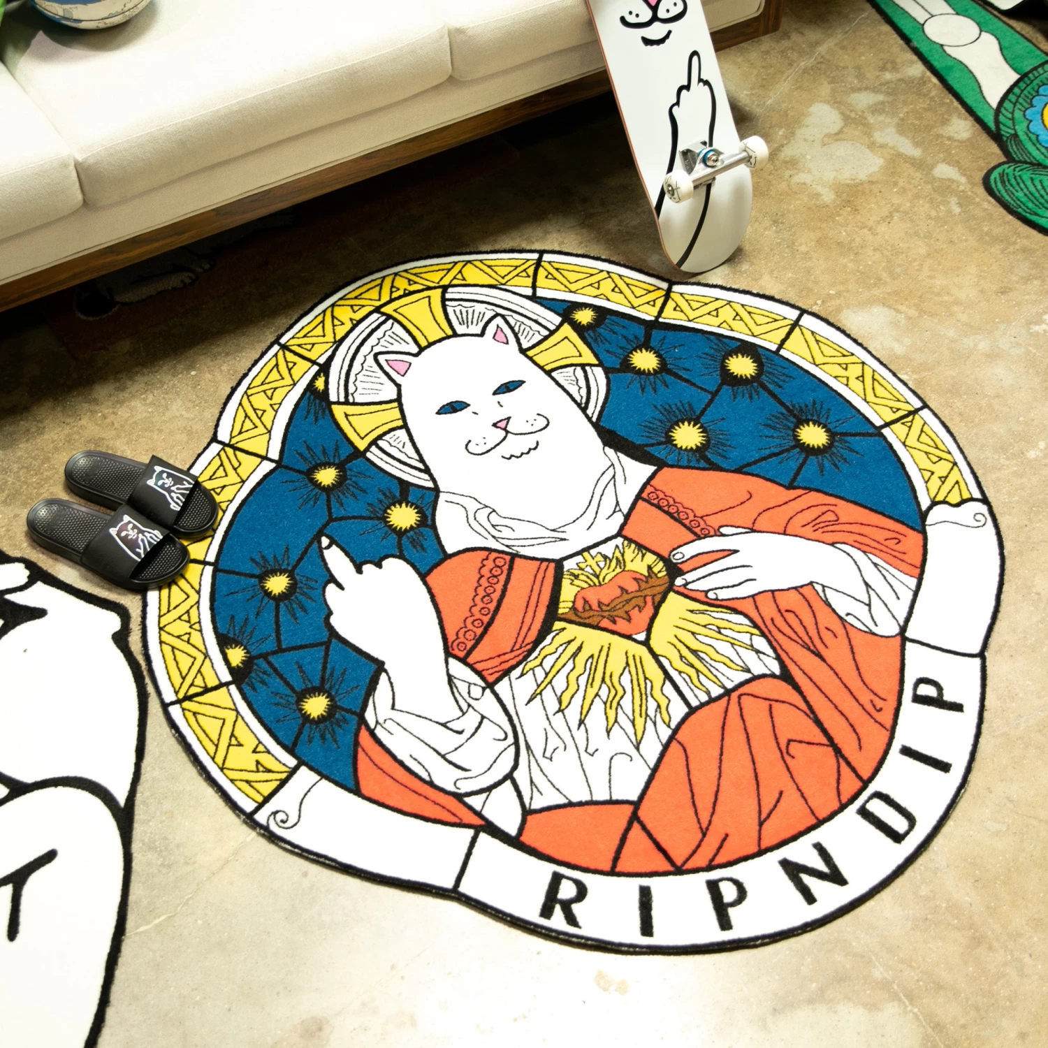 RIPNDIP Stained Glass Nermal Rug 2 RIPNDIP Stained Glass Nermal Rug - Image 2