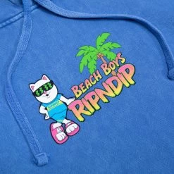 RIPNDIP Beach Boys Hoodie (Periwinkle Mineral Wash) -Urban Fashion Shop Summer22 0007 027A8839