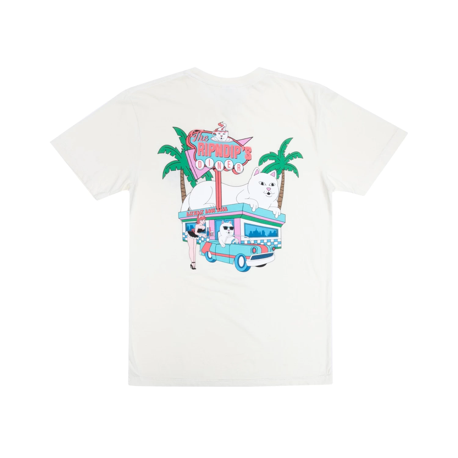 RIPNDIP Nerms Diner Tee (Natural) 1 RIPNDIP Nerms Diner Tee (Natural)