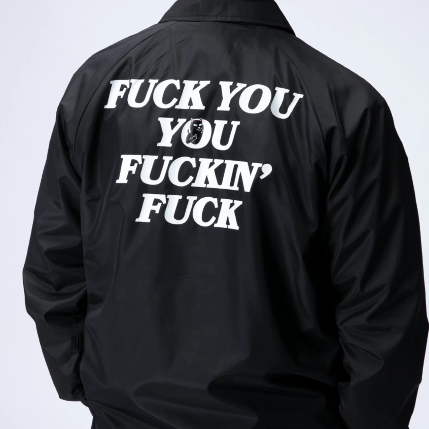 RIPNDIP Fuckin Fuck Coaches Jacket (Black) 4 RIPNDIP Fuckin Fuck Coaches Jacket (Black) - Image 4