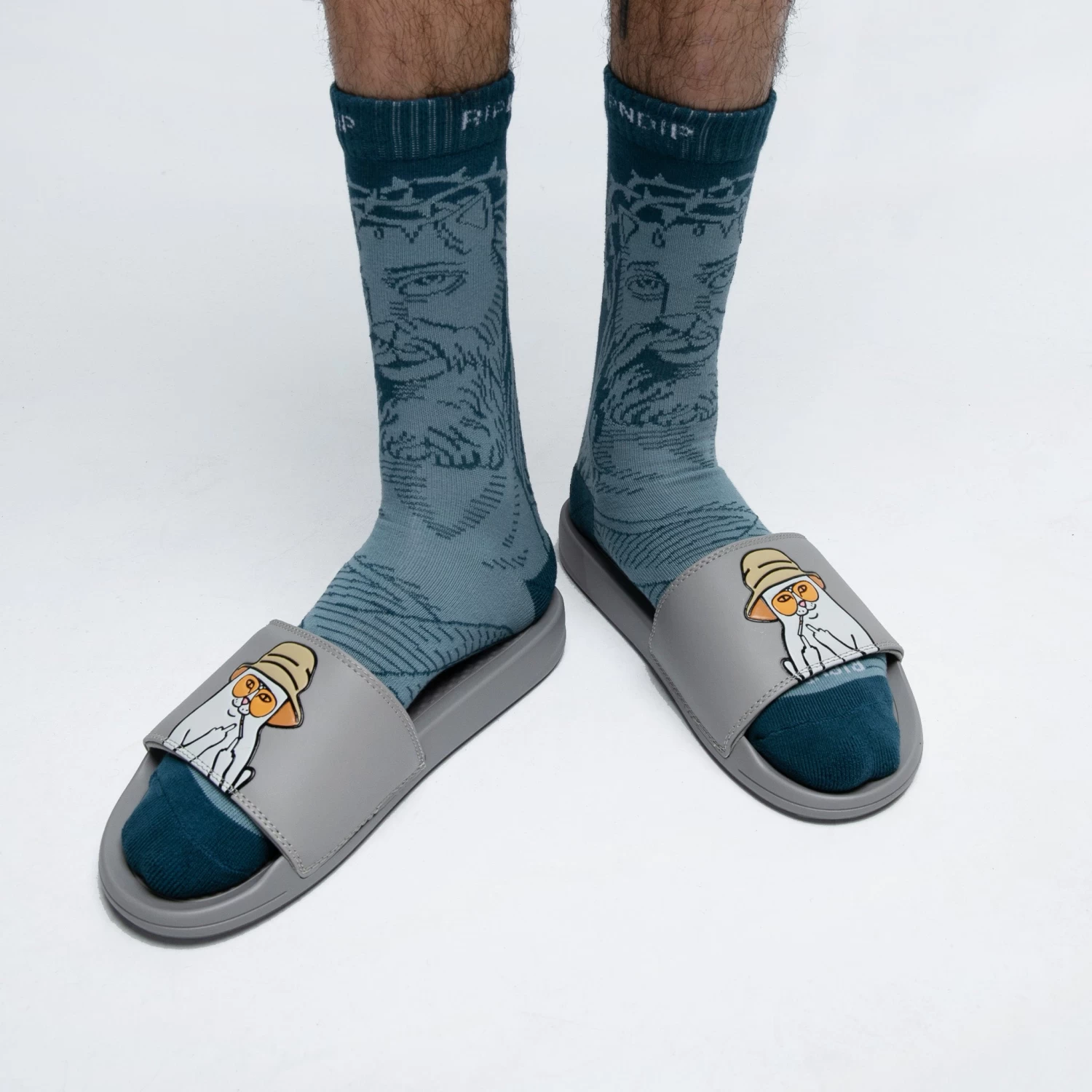 RIPNDIP Lord Savior Nerm Socks (Navy) 2 RIPNDIP Lord Savior Nerm Socks (Navy) - Image 2