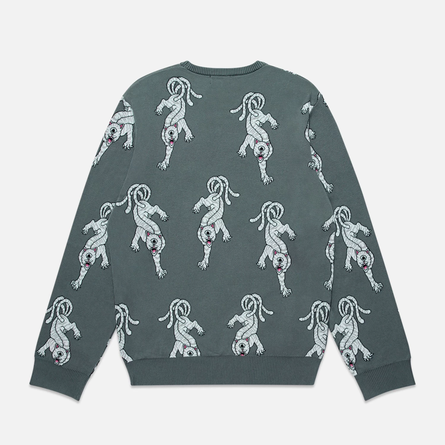 RIPNDIP Isobu Nerm Knit Sweater (Grey) 4 RIPNDIP Isobu Nerm Knit Sweater (Grey) - Image 4