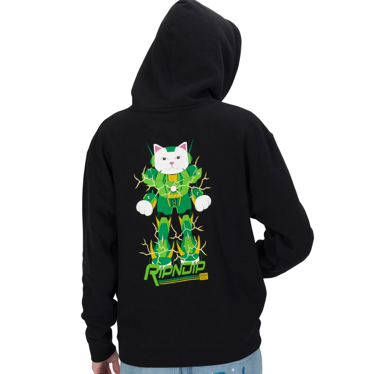 Ripndip X Naggiven Nermbot Hoodie (Black) 3 Ripndip X Naggiven Nermbot Hoodie (Black) - Image 3