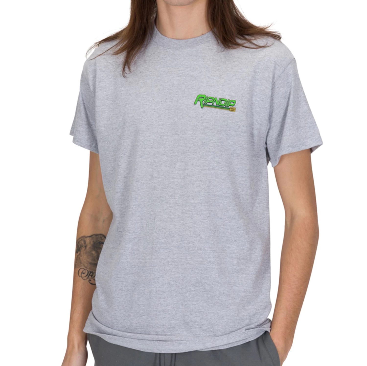 Ripndip X Naggiven Nermbot Tee (Ash Heather) 2 Ripndip X Naggiven Nermbot Tee (Ash Heather) - Image 2