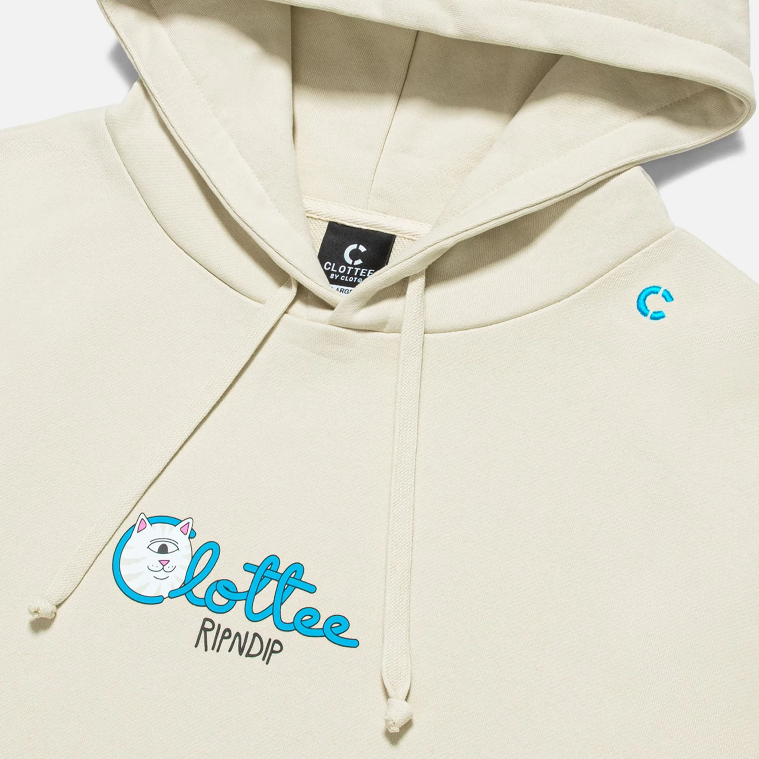 Ripndip X Clottee Hoodie (Cream) 3 Ripndip X Clottee Hoodie (Cream) - Image 3