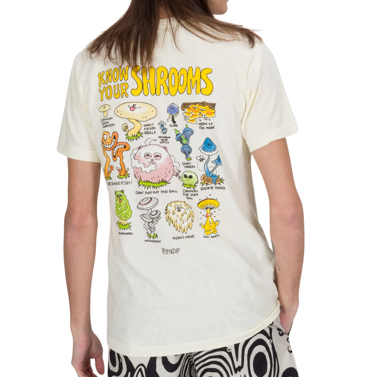 RIPNDIP Know Ur Shrooms Tee (Natural) 2 RIPNDIP Know Ur Shrooms Tee (Natural) - Image 2
