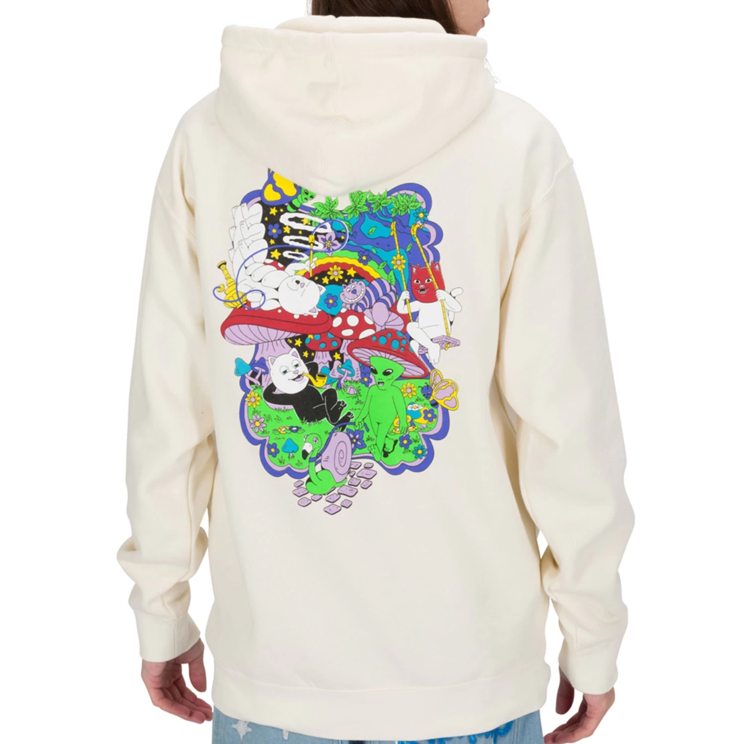 RIPNDIP Rabbit Hole Hoodie (Bone) 2 RIPNDIP Rabbit Hole Hoodie (Bone) - Image 2