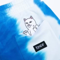 RIPNDIP Wilshire Sweatshorts (Blue Stripe Dye) -Urban Fashion Shop Wilshiresweatshorts 0000 027A8343