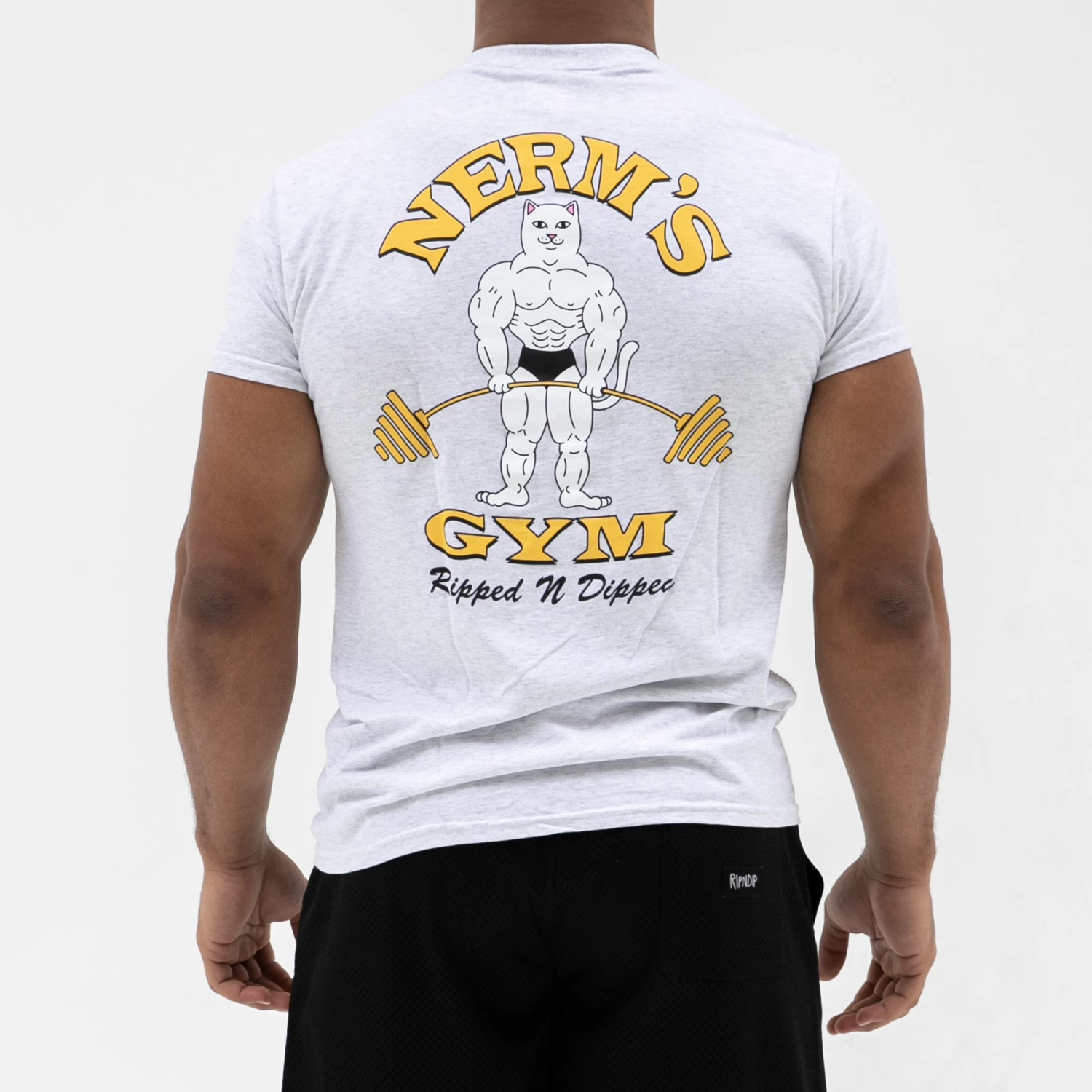 RIPNDIP Ripped N Dipped Tee (Ash Heather) 2 RIPNDIP Ripped N Dipped Tee (Ash Heather) - Image 2