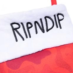 RIPNDIP Lord Nermal Christmas Stocking (Red) -Urban Fashion Shop acccessories1 0018 9R9A7359 1ddf4ddc ac60 4375 932d a96a4519c761