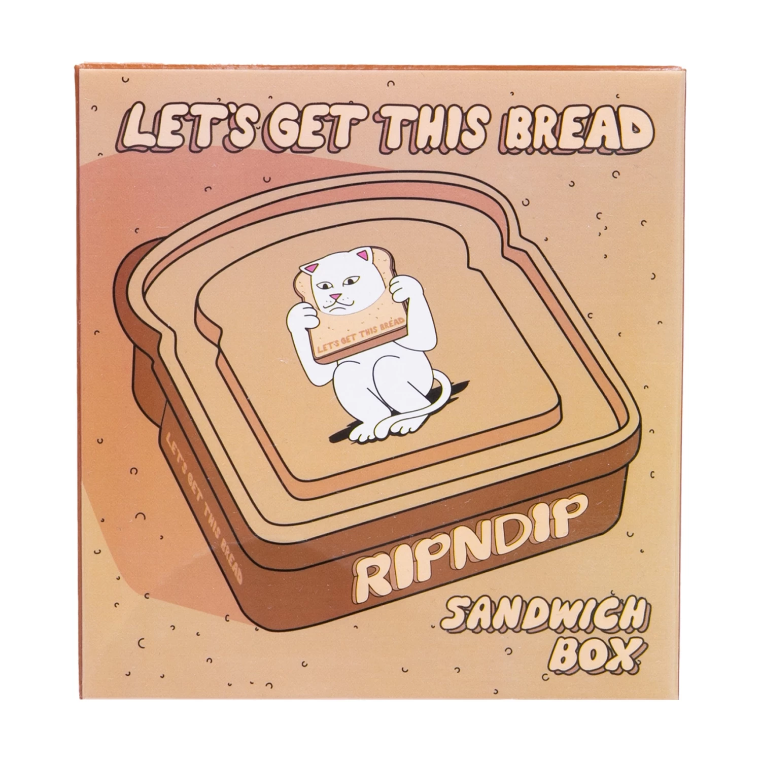 RIPNDIP Lets Get This Bread Sandwich Box (Brown) 5 RIPNDIP Lets Get This Bread Sandwich Box (Brown) - Image 5