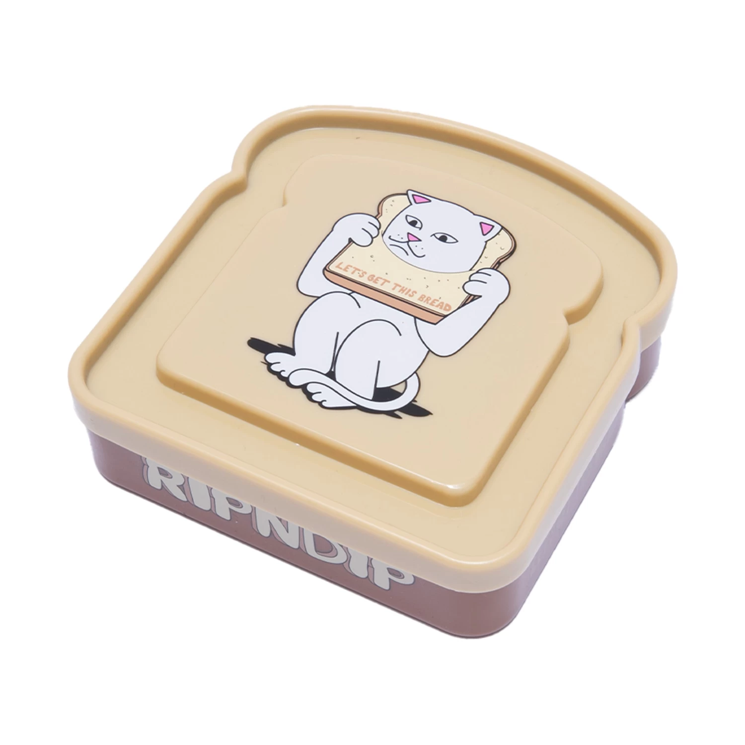 RIPNDIP Lets Get This Bread Sandwich Box (Brown) 1 RIPNDIP Lets Get This Bread Sandwich Box (Brown)
