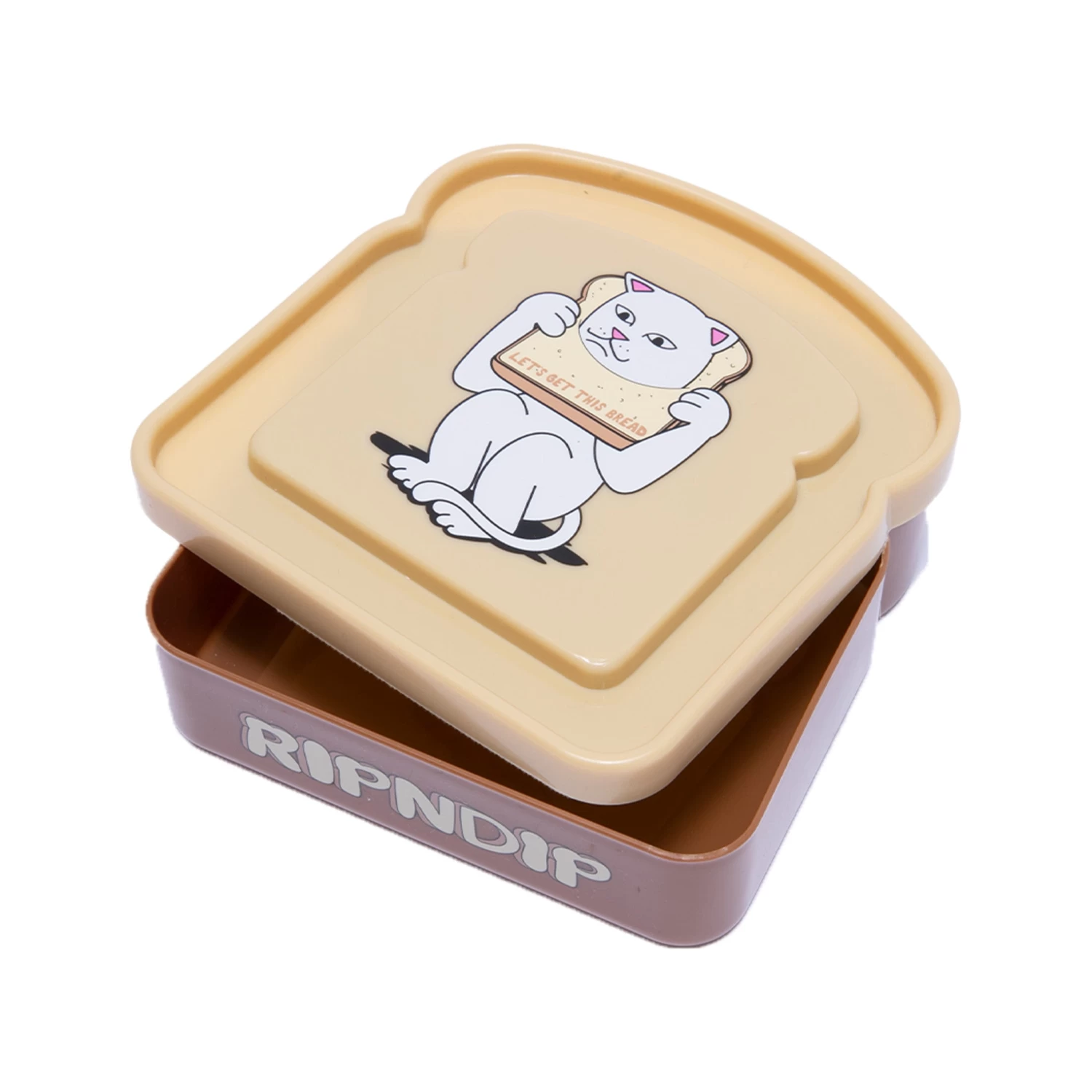 RIPNDIP Lets Get This Bread Sandwich Box (Brown) 2 RIPNDIP Lets Get This Bread Sandwich Box (Brown) - Image 2