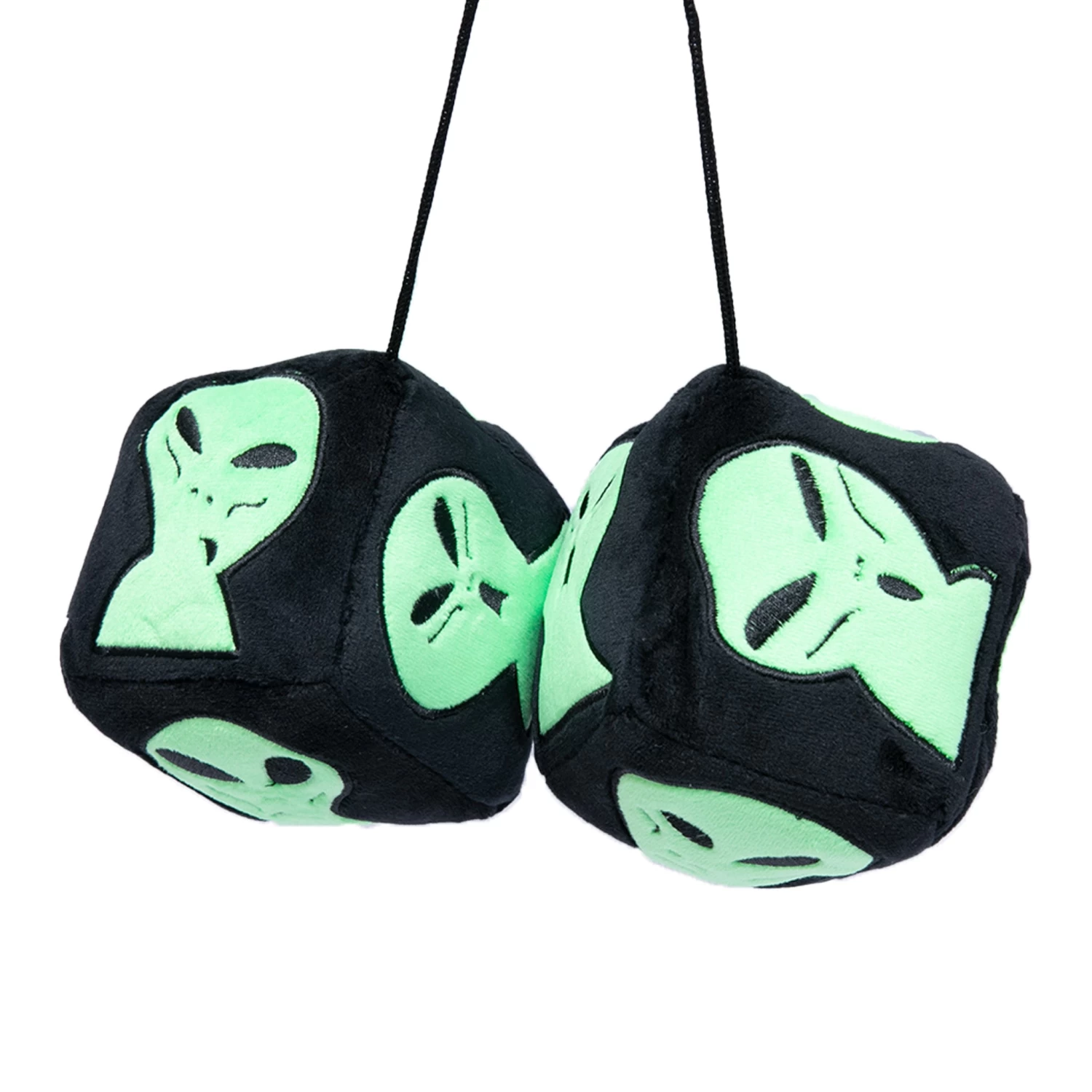 RIPNDIP We Out Here Fuzzy Dice (Black) 3 RIPNDIP We Out Here Fuzzy Dice (Black) - Image 3