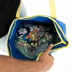 RIPNDIP Baja Nylon Beach Bag (Blue) -Urban Fashion Shop beach bag inside