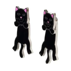 RIPNDIP Naughty Jerm Earrings (Black) -Urban Fashion Shop blackearrings 0000 IMG 7018