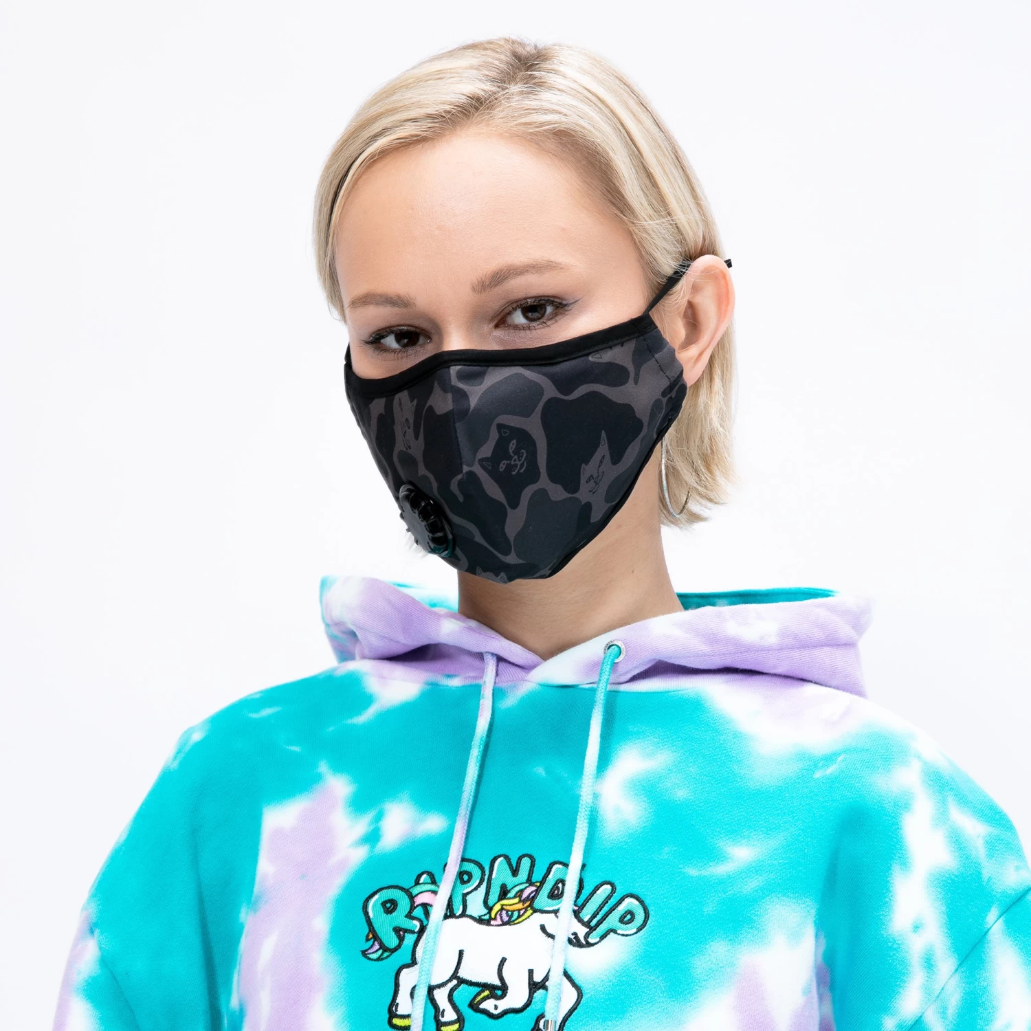 RIPNDIP Ventilator Face Mask (Blackout Camo) 1 RIPNDIP Ventilator Face Mask (Blackout Camo)