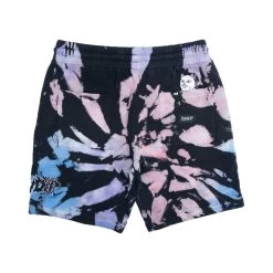 RIPNDIP Blaze Sweatshorts (Black/Peach/Purple Tie Dye) -Urban Fashion Shop blazeshorts 0001 027A8311