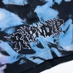 RIPNDIP Blaze Sweatshorts (Black/Peach/Purple Tie Dye) -Urban Fashion Shop blazeshorts 0002 027A8308