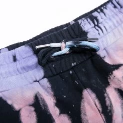 RIPNDIP Blaze Sweatshorts (Black/Peach/Purple Tie Dye) -Urban Fashion Shop blazeshorts 0003 027A8306
