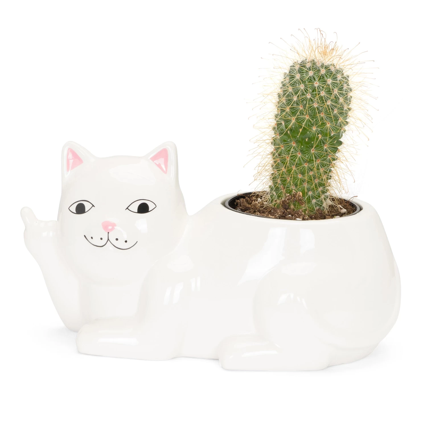 RIPNDIP Lord Nermal Ceramic Planter (White) 1 RIPNDIP Lord Nermal Ceramic Planter (White)