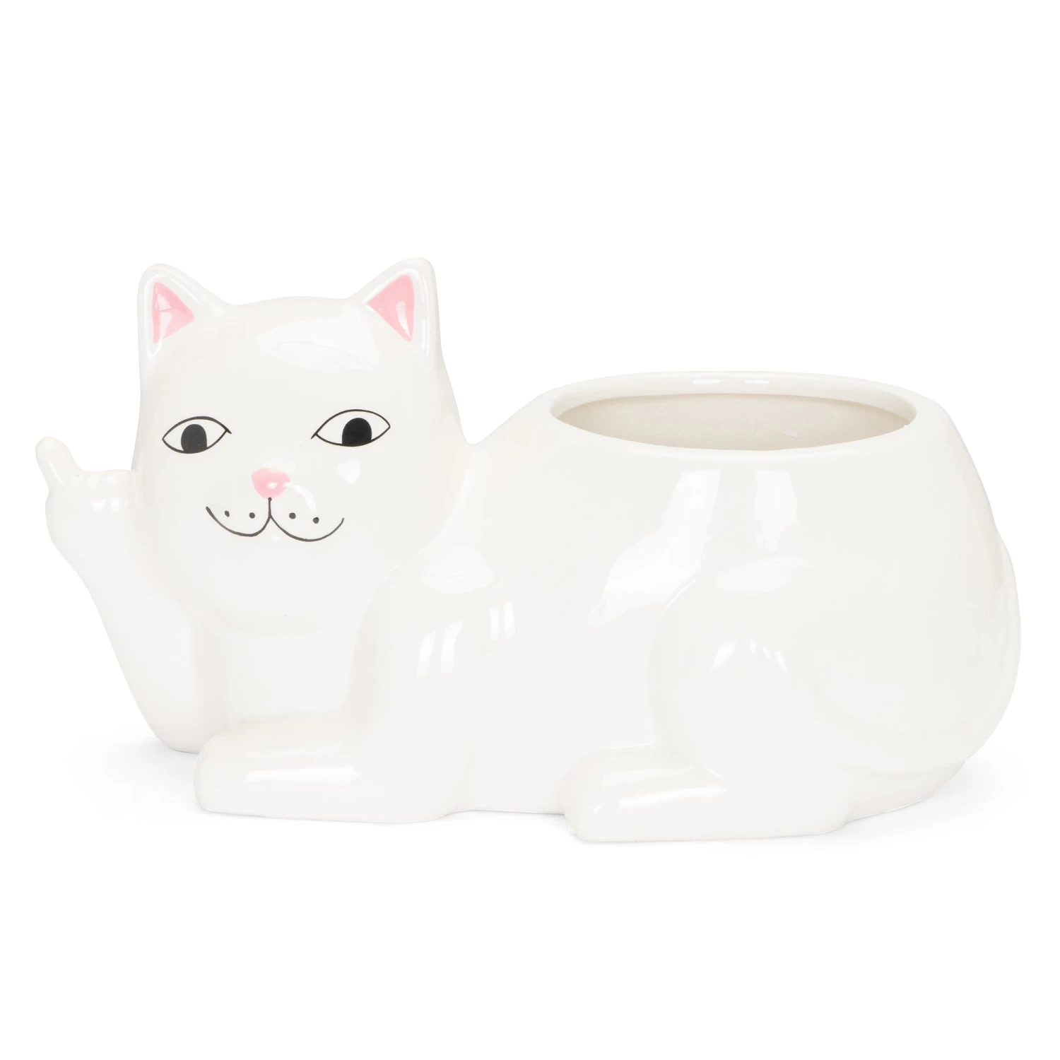 RIPNDIP Lord Nermal Ceramic Planter (White) 7 RIPNDIP Lord Nermal Ceramic Planter (White) - Image 7