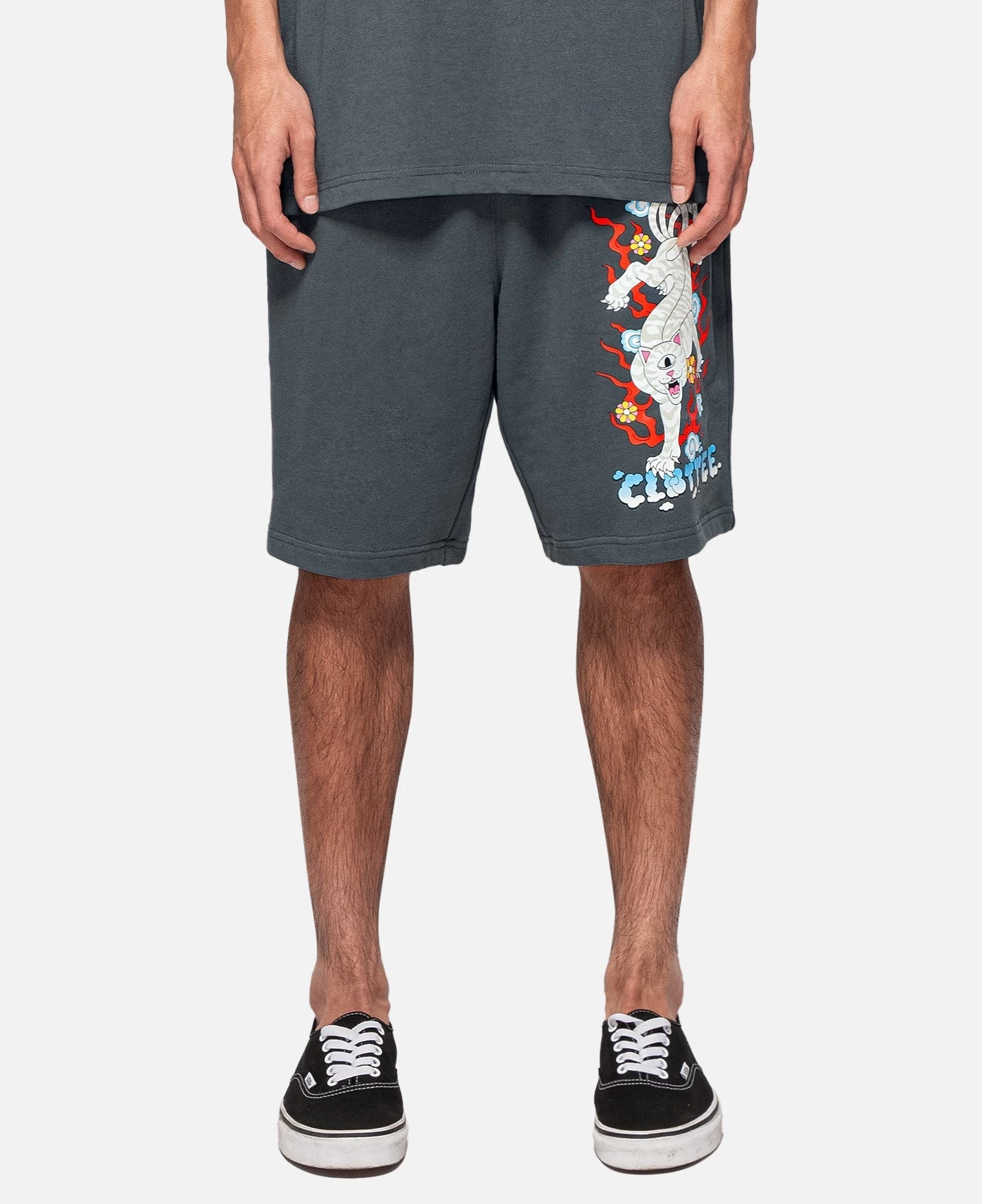 RIPNDIP Isobu Nerm Sweatshorts (Grey) 2 RIPNDIP Isobu Nerm Sweatshorts (Grey) - Image 2