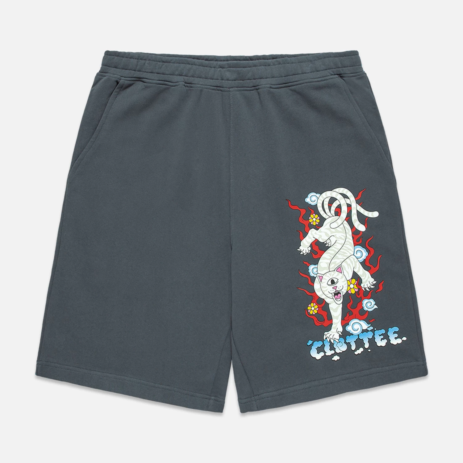 RIPNDIP Isobu Nerm Sweatshorts (Grey) 1 RIPNDIP Isobu Nerm Sweatshorts (Grey)