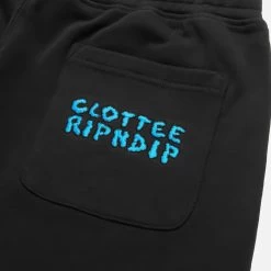 RIPNDIP Hanging On Sweatshorts (Black) 10 RIPNDIP Hanging On Sweatshorts (Black) -Urban Fashion Shop clotteeshorts 0005 20230331 CLOTTEExRIPNDIP 1 4