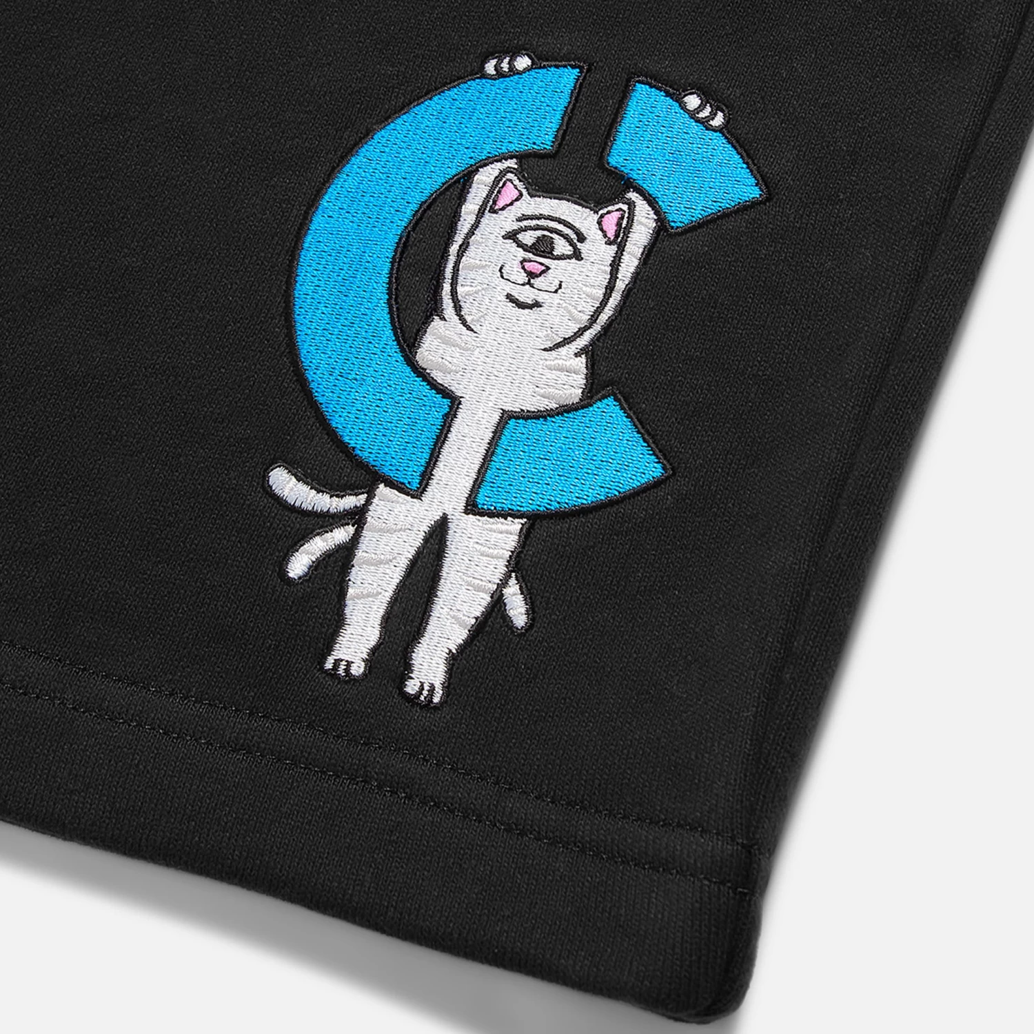 RIPNDIP Hanging On Sweatshorts (Black) 6 RIPNDIP Hanging On Sweatshorts (Black) - Image 6
