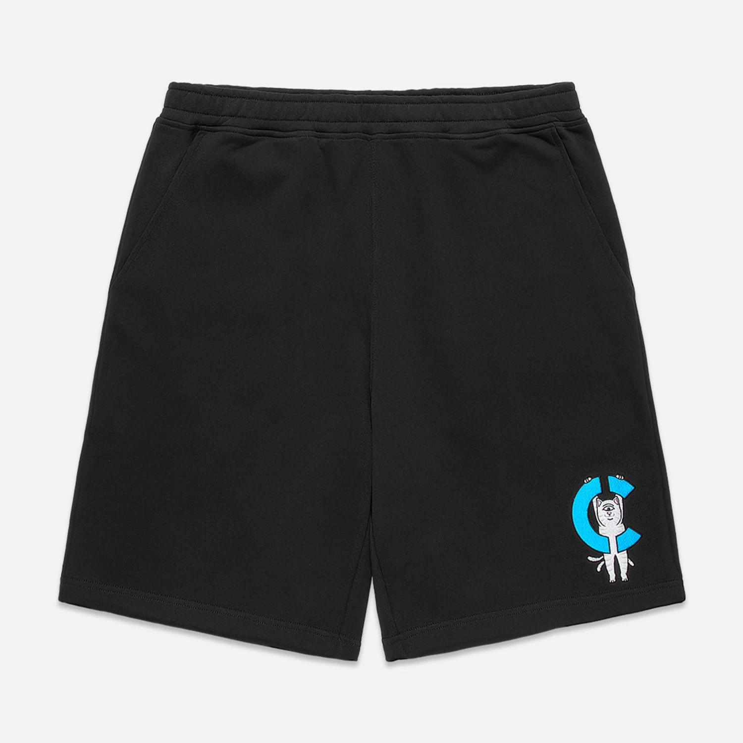 RIPNDIP Hanging On Sweatshorts (Black) 1 RIPNDIP Hanging On Sweatshorts (Black)