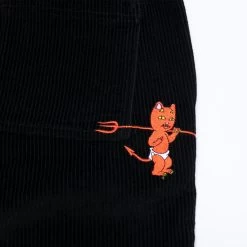 RIPNDIP Devil Baby Corduroy Pants (Black) -Urban Fashion Shop devilbabypants 0001 027A0423