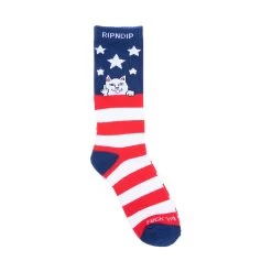 RIPNDIP Fuck Ya Merca Socks (Red/White/Blue)