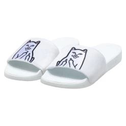 RIPNDIP Lord Nermal Glow In The Dark Slides (Blue/Neon) -Urban Fashion Shop glowSlides 0001 027A9706