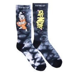RIPNDIP Super Sanerm Socks (Black Lightning)