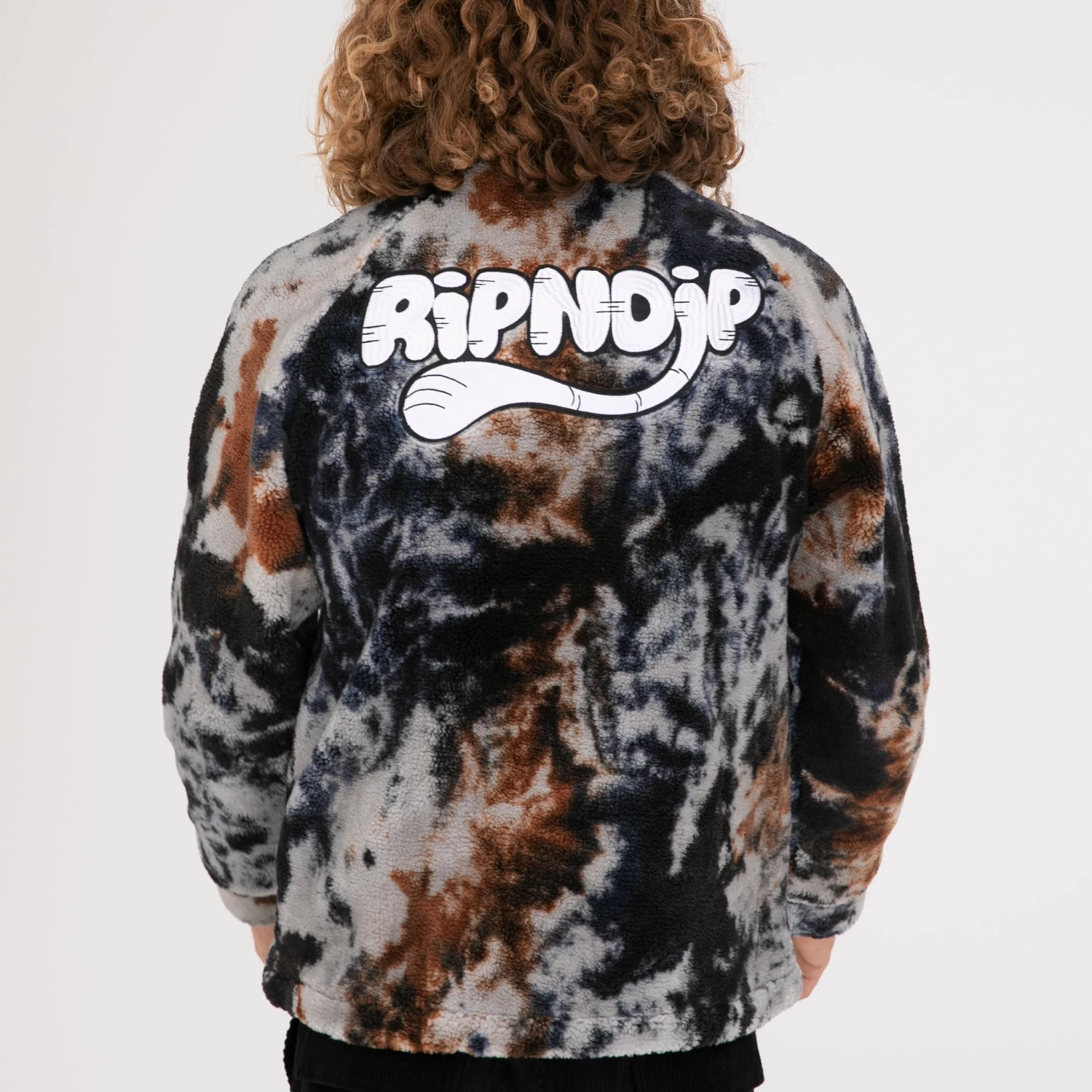 RIPNDIP RIPNTAIL Sherpa Jacket (Tie Dye) 3 RIPNDIP RIPNTAIL Sherpa Jacket (Tie Dye) - Image 3